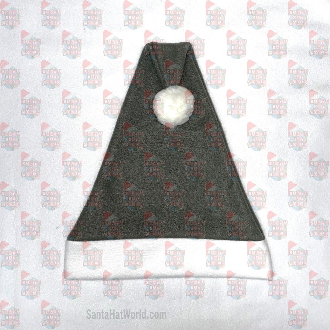 Dark Gray Santa Hat