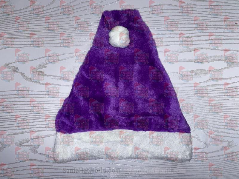 Purple Plush Santa Hat