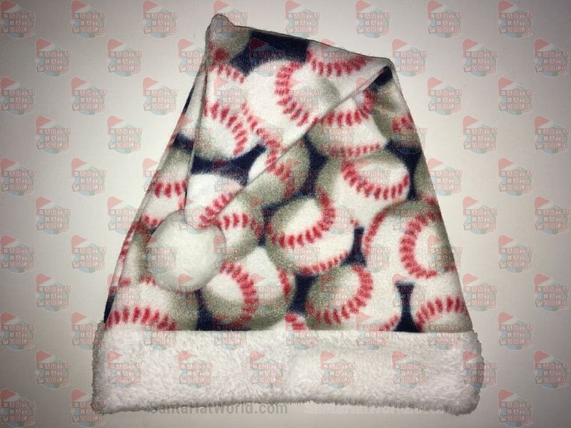Baseball Santa Hat Fleece