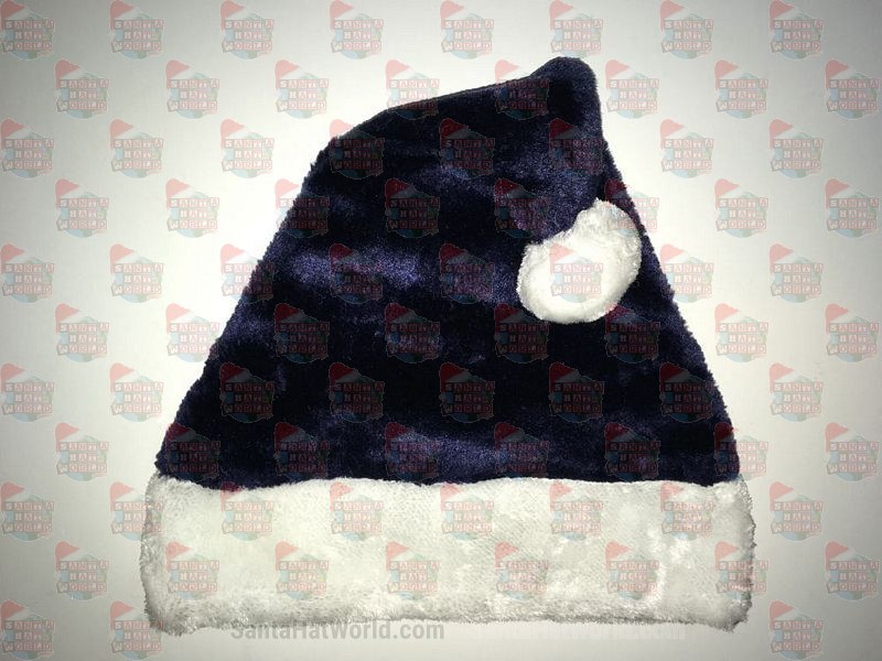 Dark Navy Blue Santa Hat Plush