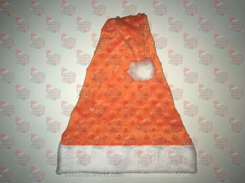 Orange Dot Santa Hat 
