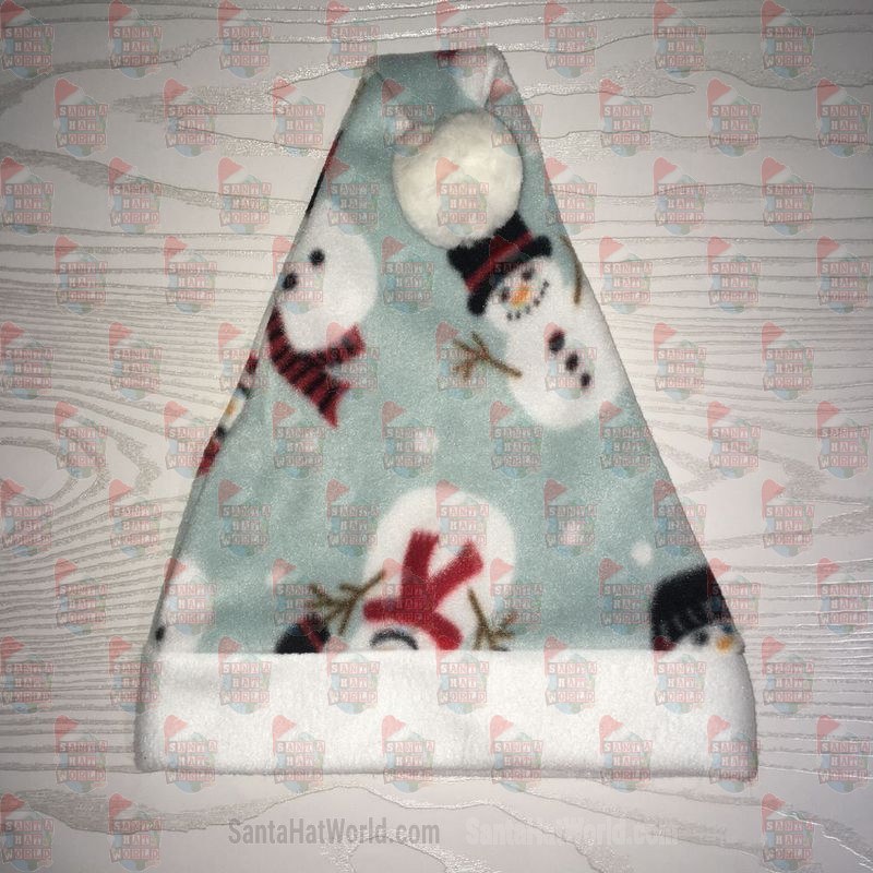 Falling Snowmen Santa Hat