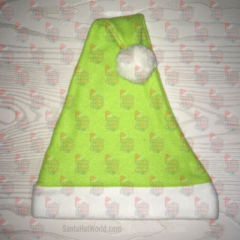 Lime Green Santa Hat