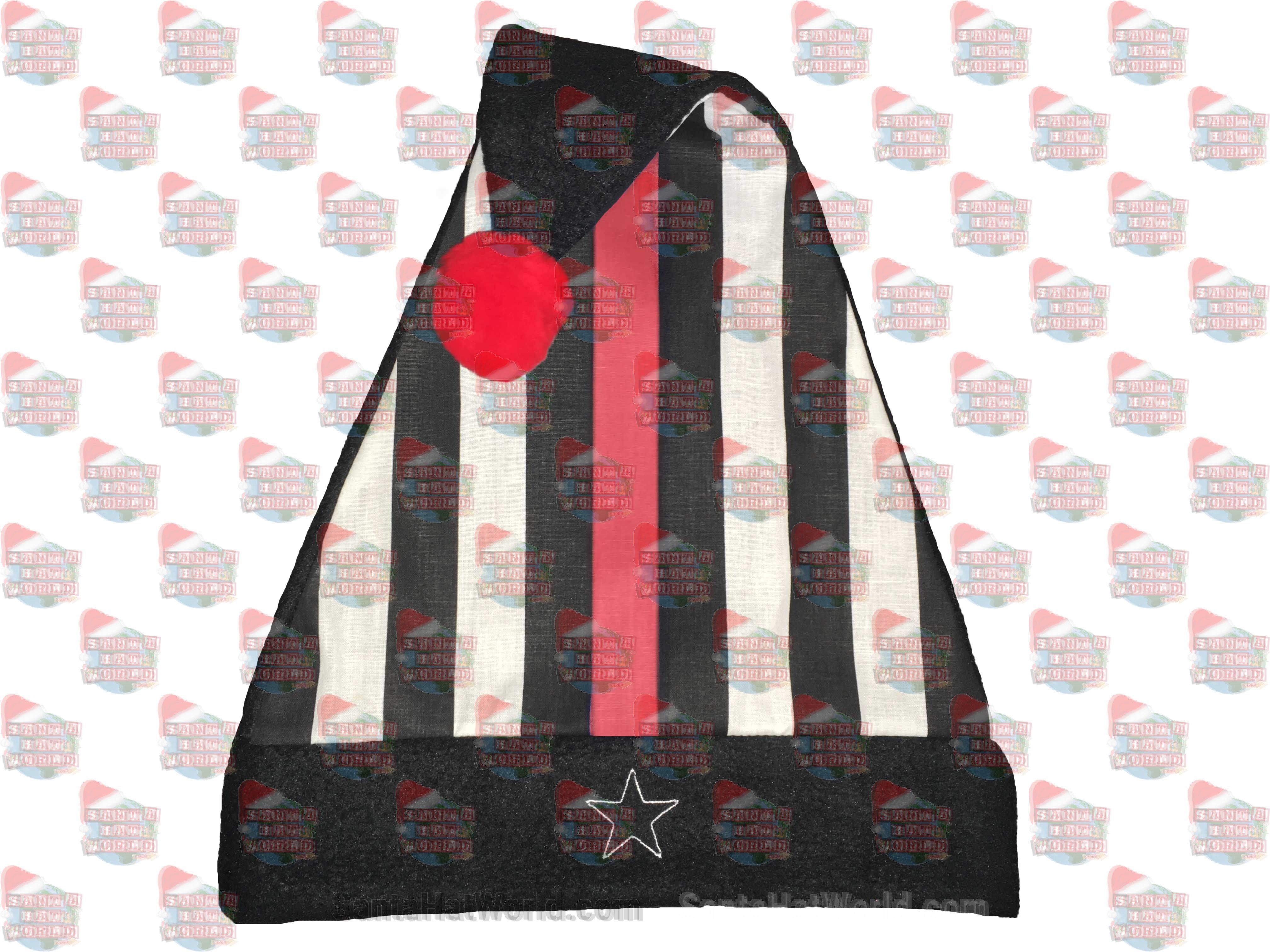 FIRE Stripe Santa Hat Single Open Star