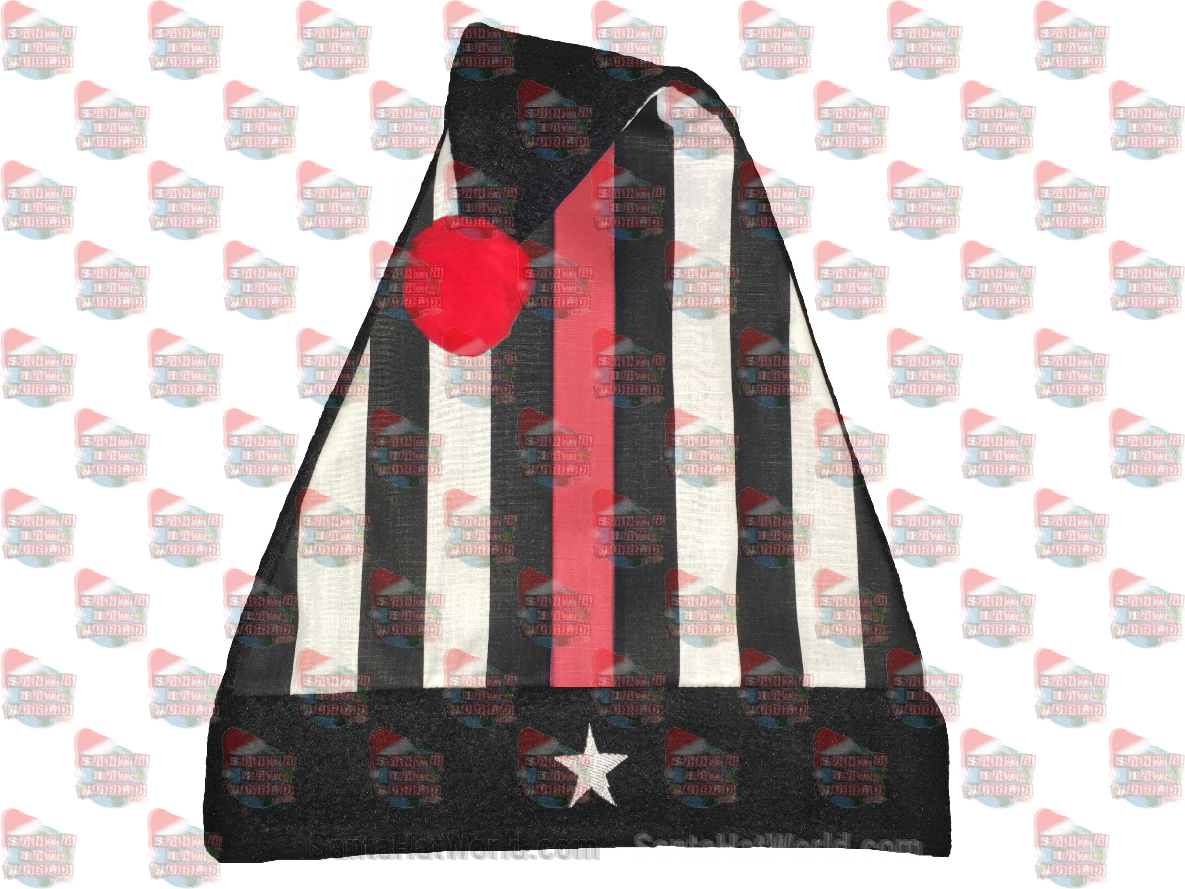 FIRE Stripe Santa Hat Single Closed Star