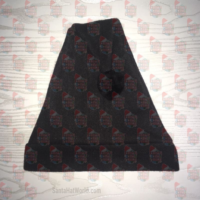 All Black Santa Hat