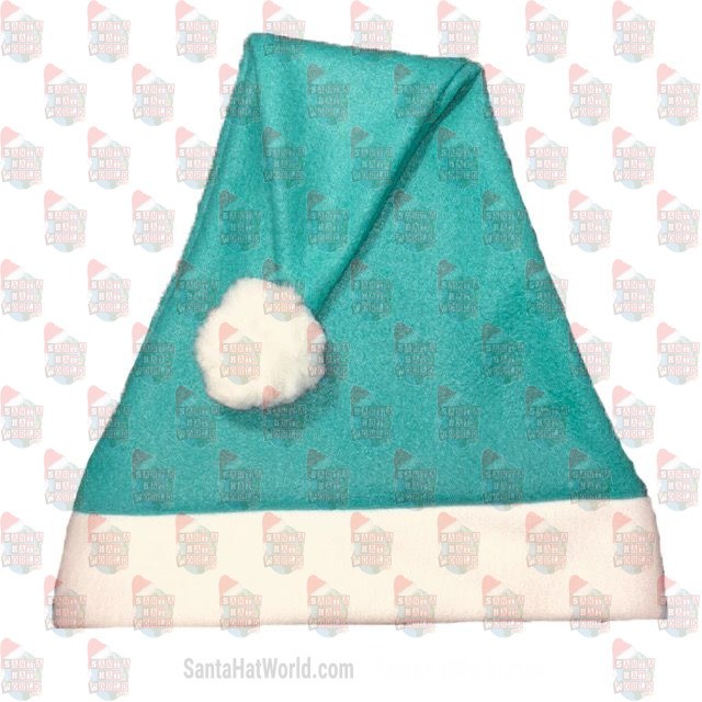 Teal Santa Hat