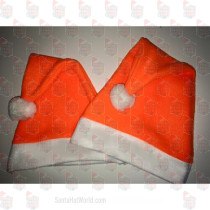 Orange Neon Santa Hat