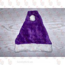 Purple Plush Santa Hat