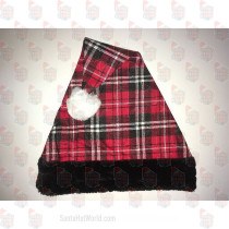 Plaid Santa Hat