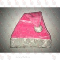 Pink Plush Santa Hat