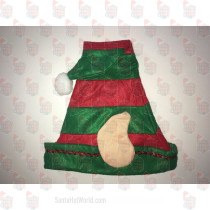 Elf Felt Hat With Ears Red & Green