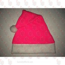Fleece Hot Pink Santa Hat