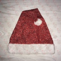 Red Sparkle Santa Hat