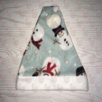 Falling Snowmen Santa Hat