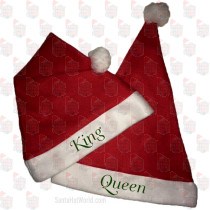King & Queen Santa Hat Combo