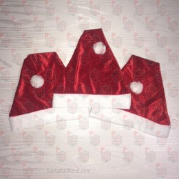 Fleece Santa Hat Red SSF