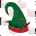 Elf Hat Double Layer Green & Red