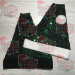 Square Sequin Green and Black Santa Hat