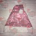 Pink Sequin Santa Hat Plush Brim