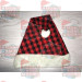 Red & Black Plaid Santa Hat