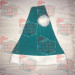 Caribe Ocean Teal Santa Hat
