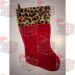 Cheetah Red Stocking