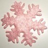 Snow Flake Name Charm Light Pink